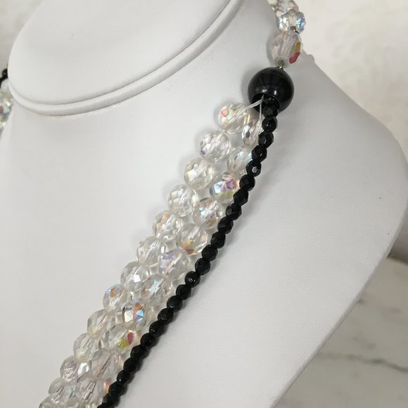 Vintage Austrian Crystal Layered Necklace - MINT - Picture 3 of 9